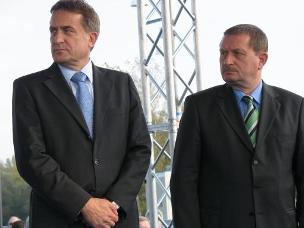 Ministar mora, prometa i infrastrukture Božidar Kalmeta i madžarski ministar prometa, telekomunikacije i energetike Pal Szabo